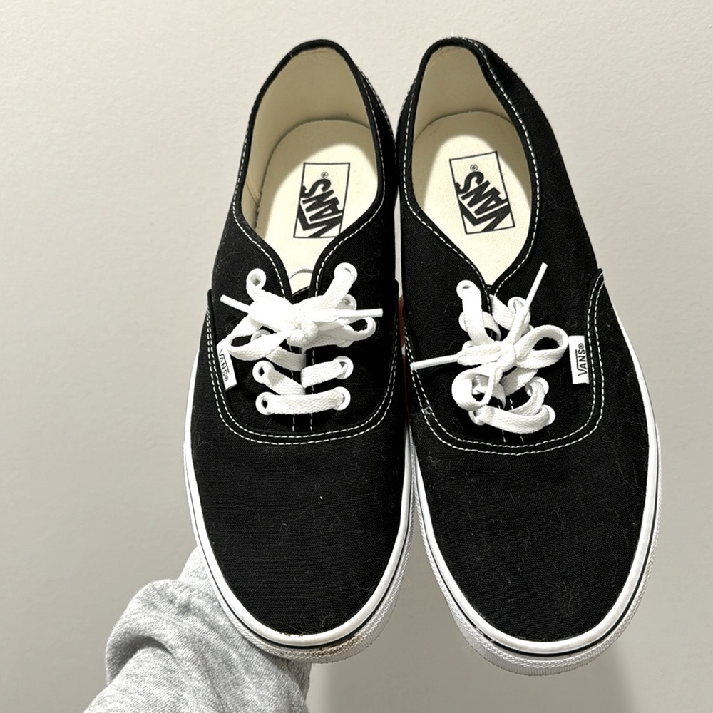 Men’s Black Authentic Vans Shoes